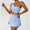 Shockproof Sports Underwear Women Fitness Bra Mini Skirt Suitable for Tennis Yoga Running 240419