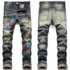 Amirir Jeans Wysokiej jakości luksusowy projektant Ksubi Jeans Street Trendy Rock Amirir Jeans Men Motocycle Haftowane dżinsowe spodnie damskie miękkie jeansy amirir 22 4163