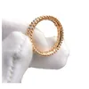 Wysokiej jakości projektant Vancefe Kalejdoskop Kościa Pełny diamentowy pierścień damski V Grubość złota 18K Koreańska wersja Exquipite Shining Star Male i żeńskie pierścienie
