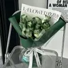 Flores decorativas Vintage Scottish Green Rose - A Flor da Juventude Presente Perfeito para o Dia dos Namorados Graduação e entes Aumentos