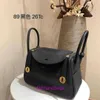 10a Top Quality Bag Women Purse Designer Tote Herrmms Lindiss Bags Bag Womens Helt handgjorda Crossbody axel 26 cm med original logotyp