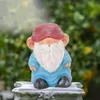 Garden Decorations Gnome Resin Structure Stable Bottom Retro Style Figurine For Patio Porch Pointed Head