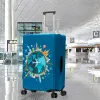 Accessoires Bagage Beschermingsklep Hoge elastische stoffroed opbergtas voor 2035 inch koffer 3D -bedrukte trolley kofferbeschermer