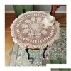 Tableaux de tapis de tapis 2 PCS Coton Coton Handmade Cloghet en dentelle naufrot