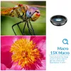 Chauffage Apexel 10 dans 1 Lens Set Phone Camera Lens Kit Fish Eye Eye Macro Star Filter CPL Lenses pour smartphone iPhone 11 Samsung Redmi