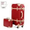 Setler 20 "22" 24 "inç PU Deri Arabalar ve Seyahat Çantaları Valise Kabin Valiz Koffer Maletas Bavul Haddeleme Bagajında ​​Taşınıyor