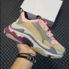 Triple s Designer schoenen Sneakers Clear Trainers Sole 17fw Zwart Wit Red Gray Pink Heren Dames platform Men Dames Licht Beige Neon Green Shoe Trainer Sneaker Brown