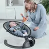 Babybond Bluetooth Swing Swing с музыкальным динамиком, 3 позициями места, 5 -точечный ремень жгута, 5 скоростей и пульт дистанционного управления - портативные детские качели для младенцев