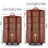 Luggage 32 36 inch Large capacity Oxford cloth rolling luggage bag abroad to study and move to move folding trolley suitcase travel bag