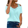 Платья плюс размеры женская короткая рукава Tops Tee Tee L-5xl 2023 D6GF Drop Drow Apparel DHW8H