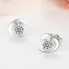 Boucles d'oreilles Mini Heart Purple Crystals Luxury Piercing 2024 Fashion Classic Elegant Charm Bijoux en gros de boucles d'oreille en gros pour les femmes