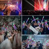 15/30/60 stcs LED Glow Sticks Bulk kleurrijke RGB Glow Foam Stick Cheer Tube Dark Light For Kerst Birthday Wedding Party Supplies 240417