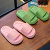 2024 Summer Aged 412 Children Slippers Lithe Sandal For Boys Girl Slides Soft Sole Mule Nonslip Flip Flops Home Kids Shoes 240410