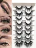 8pairs 3d Mink Wimpern natürliche falsche Wimpern Dramatische Lautstärke gefälschter Make -up Wimpern Erweiterung gemischte Stile Beauty12260306