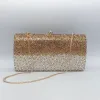 Bags Gold/white/gold Rhinestone Full Diamond Evening Clutch Purse Best Designer Ladies Party Wedding Clutches Female Handbags