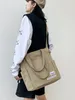 Сумки для талии Foufurieux 2024 Crossbody Bag Men Tide Brand Brand Canvas Casual One Whoud Student Bighate Postman