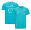 F1 Yarış Takımı Üniforma Yaz Driver T-Shirt Kısa kollu yarış takım elbise yuvarlak boyun hızlı kuruyan üst özelleştirilebilir