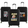 Tillbehör Fackhase Skydd täcker Jesus tryckt tjockt elastiskt bagageskyddsskydd för 18 "28" Väska resväska vagnsresefall
