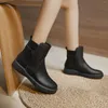 Sapatos casuais tênis tênis feminino salto quadrado de colorido fivela de fivela de botas curtas redondo zapatos para mujeres