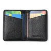 Carteiras Slim Genuine Leather RFID Card Protection Men Credit Card Card Case Small Cartet para Man Black Coffee