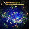 1/2/4st Solar Led Firework Fairy Light Outdoor Garden Decoration Lawn Pathway Light For Patio Yard Party Christmas Wedding 240408