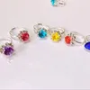 Pierścienie klastra 36PCS Rozmiar Regulowany dzieci pierścionek z zabawkową modną biżuterię styl losowy diament wodny