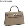 Cowhide Handbag Handmade Palm print second generation buckle Single Shoulder Messenger 2021 trend32KG