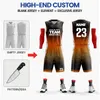 Sublimation Custom Adults Basketball Uniforme personnalisé 100% polyester Baspirabale Basketball Jersey Sportswear Shirt for Men 240418