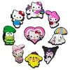 Anime charmes en gros de souvenirs d'enfance mélodie chats filles camarades de jeu drôle cadeau carton charmes accessoires de chaussures pvc décoration boucle