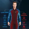 15 mm Néoprène Shorty Mens WetSuit Suit UV à feu zip à manches longues Lycra Lycra Suisse de plongée pour la plongée en apnée sous-marine surf sur la plongée 240409