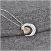 PARTINE faveur Collier de bijoux de coeur Je t'aime à la lune et arrière Pendants Pendants Mère fête des cadeaux Douppe DÉPECT