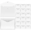 Sacs 20 PCS Portfolio dossier Dossier extensible dossier A4 Folder en plastique transparent enveloppes de fichiers extensibles dossiers
