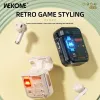 Hoofdtelefoon Wekome Retro Game Style Wireless Bluetooth 5.3 Earbuds DualMic ENC ERMPONE SUPPORT Game en Music -modus voor iPhone en Android