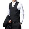 Single Breasted Stand Up Collar Suit 3 Piece Set Mens Wedding Party Dress Suits Plus Size Blazer Coat Pants Vest Black Blue Red240416