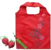 Reusable Durable Eco Cute Strawberry Storage Bag Handbag Hand Foldable Shopping Bags Tote Shoulder Purse Bag