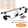 Aquariums RGB LED Aquarium Light Waterproof Fish Tank Light Bar White Submersible Underwater Lamp 18/28/38/48CM