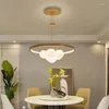 Chandeliers Modern Woodiness Glass Ball Led For Living Restaurant Room Kitchen Bedroom Pendant Lights Home Decor Light Fixture