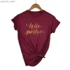 T-shirt pour femmes T-shirt Hello Sunshine Imprimez Tshirt Femme Femme Slve O Cou