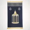 70x110 cm arabo in stile musulmano tappeto di preghiera del soggiorno decorazione camera da letto moquette islamica con nappe qibla tappetino per porta di preghiera turca 240403