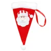 Couvriers de sacs décorations de chapeau de Noël Santa Snowman Table Vérification de table Dîner décor Fork Knife Lactual Pocket Holder Th0240