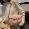 Briefcases Retro Female Fashion Girls Handbags Chain Crossbody Bags for Woman Owl Shoulder Purse Pu Leather Messenger Bag