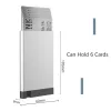 Hållare Kemy Automatisk metallplånbok Aluminium Slim Pocket Mens Minimalist Wallet Pop Up Card Holder