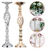 Candele in stile cinese Fiori metallici Vase Cancellaio Cancellaio Cancellai di lussuoso decorazione per matrimoni dorati