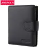 Wallets 2019 Jinbaolai Men Walets curtas Couro genuíno Hasp Coin Pocket Bolses Holder de cartões vintage Marcas de alta qualidade para masculino