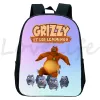 Sacs Grizzy and the Lemmings Backpack for Boys Girls Kindergarten Sacs Sacs Enfants Cartoon Lemmings Bear Rucksack Kids Bookbags