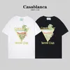 Mens T-shirt Designer Tshirts Casablanca T-shirts Fashion Hommes T-shirts décontractés Street Tennis Club Casa Blanca Shirts Luxury Shirts ShortSleeves SweetShirt xxxl