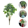 Flores decorativas Party Flower Decors de buquê DIY artificial Hastes falsas Ornamento Shamrock Faux Plants Indoor