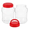 Butelki do przechowywania plastikowe pojemniki na ubrania przezroczysty czołg cukierki słoik pojemnik na żywność