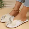 Slippers Summer Женщины с закрытыми пальцами пальцев ног 2024 модные бахново
