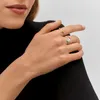 3 colors Pierścień mody projektant Pierścień dla kobiet projektantka Diamentowa Jewelarka Srebrna Vintage Flower w kształcie luksusowych pierścionków biżuterii